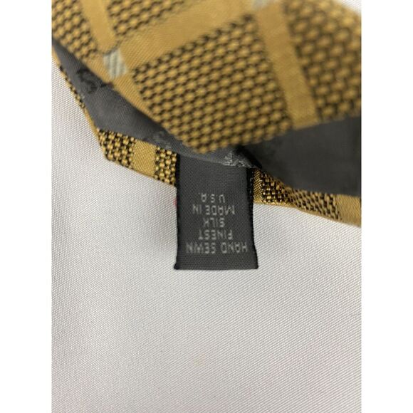 Robert Talbott Best of Class Mens Gold Silk Tie - Picture 5 of 5